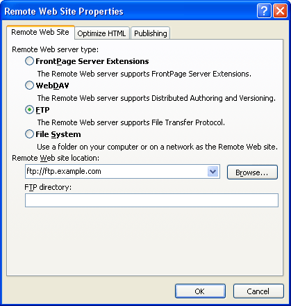 microsoft expression web 4 ftp