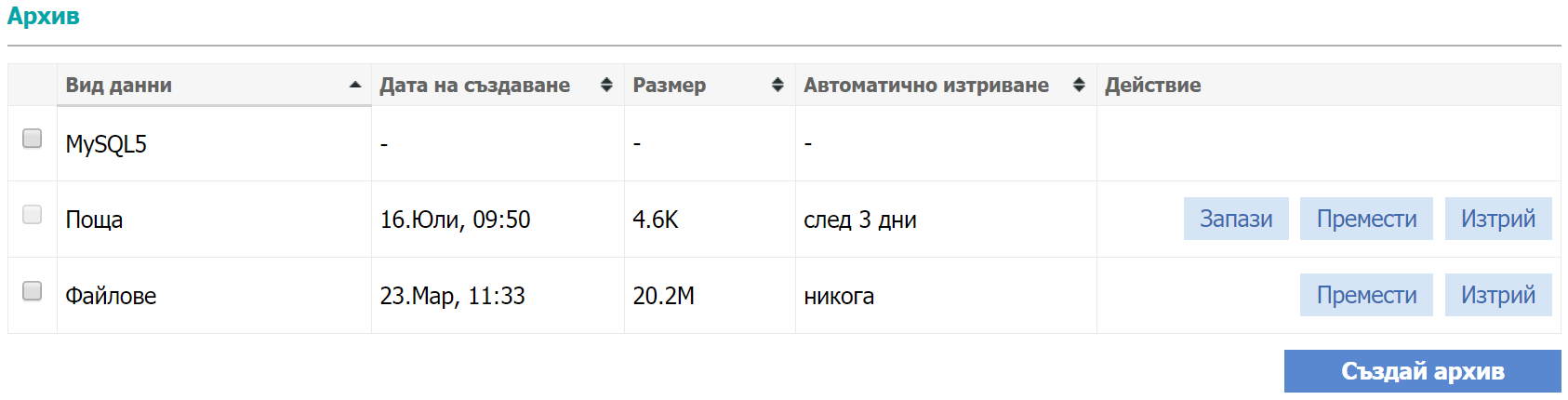 Архив Архив