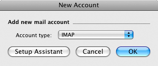 Account type: IMAP