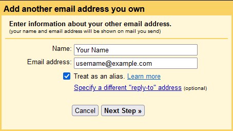 Add email address