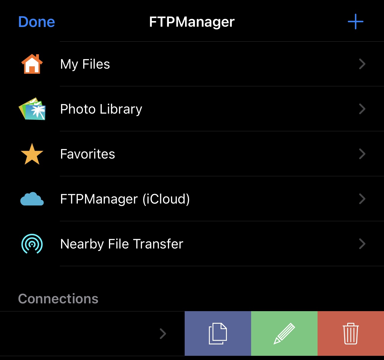 FTPManager > Edit Connection