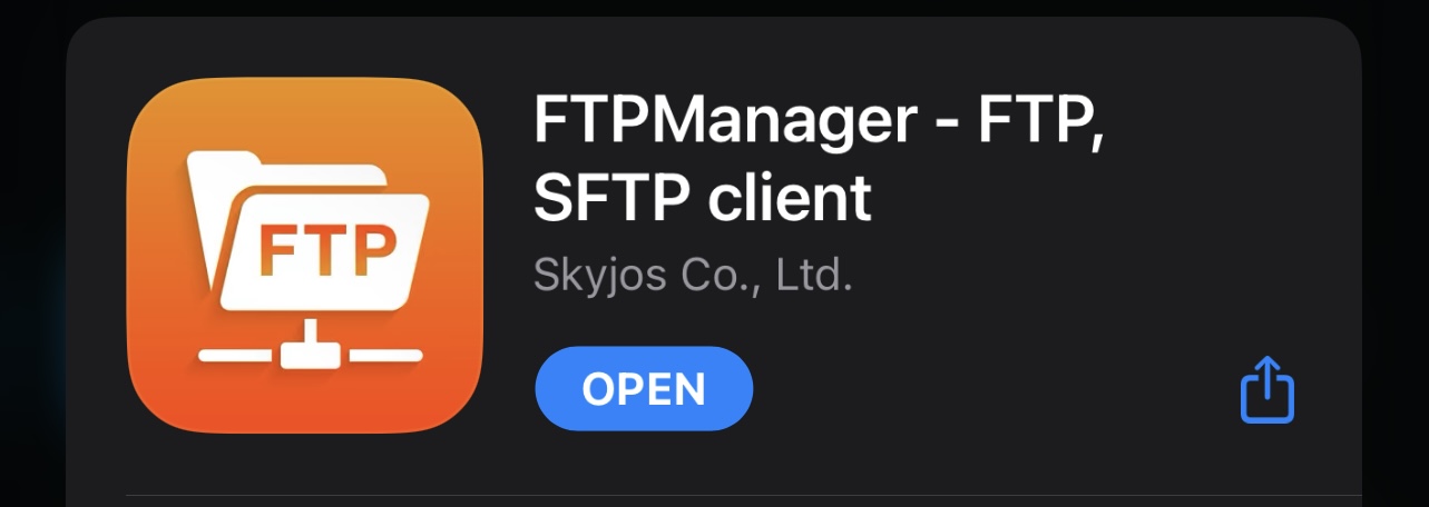 App Store > FTPManager