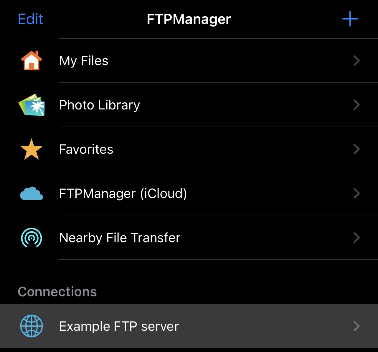 FTPManager > Connect To FTP Server