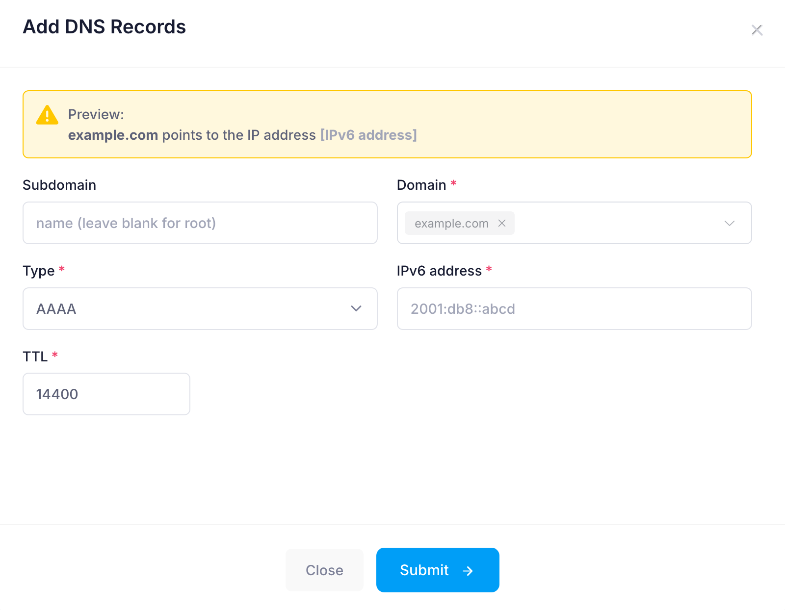 Add record