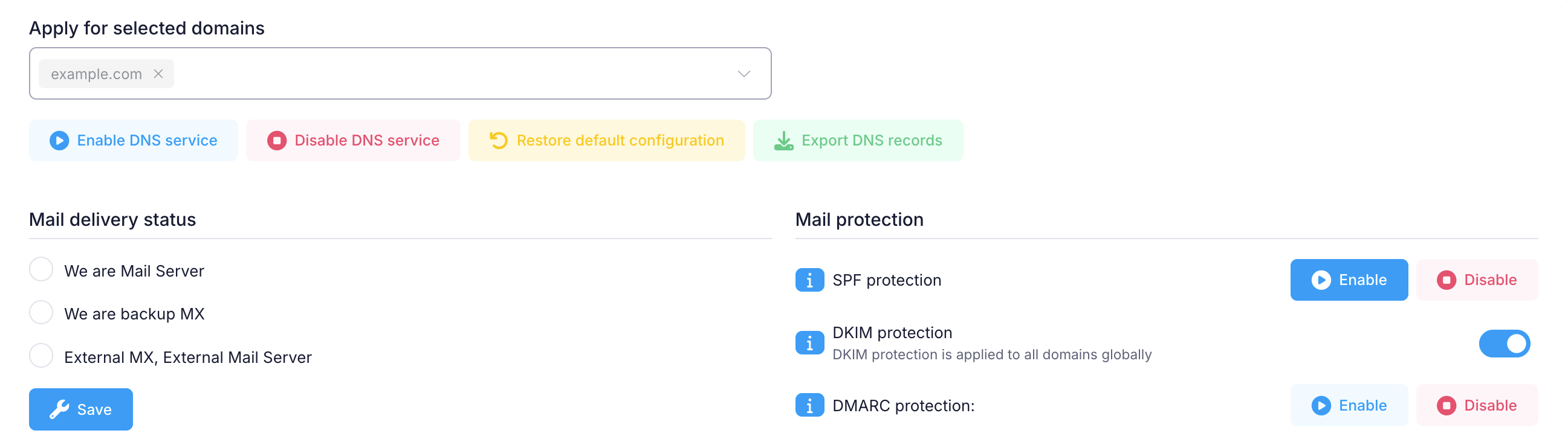 Enable SPF