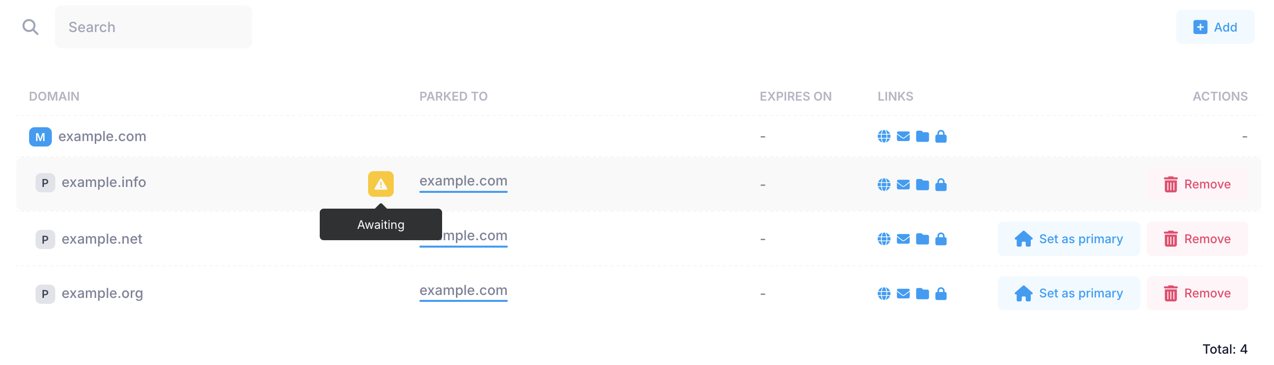Domain: Awaiting