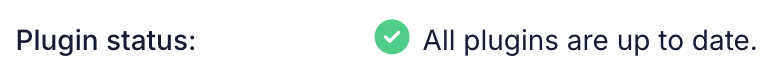 Plugins up-to-date