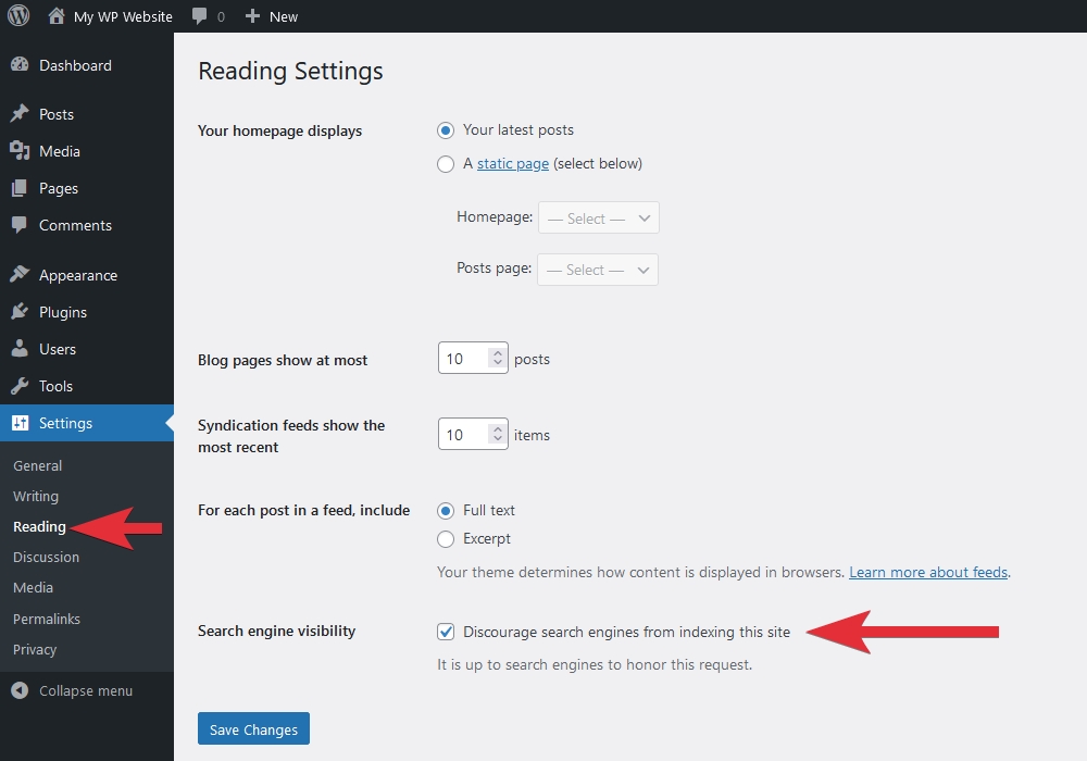 Search engine visibility
