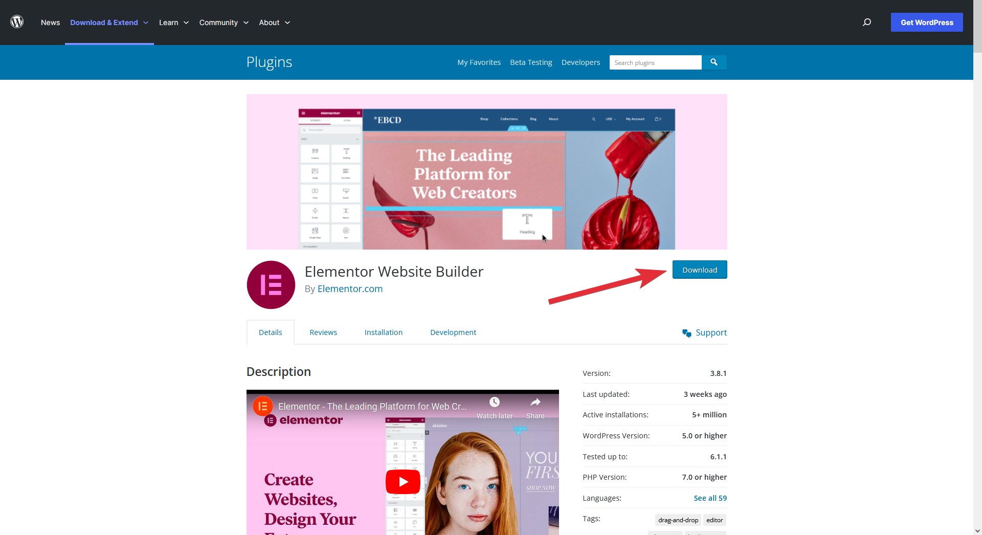 Download WordPress plugin