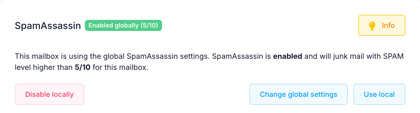 Disable SA