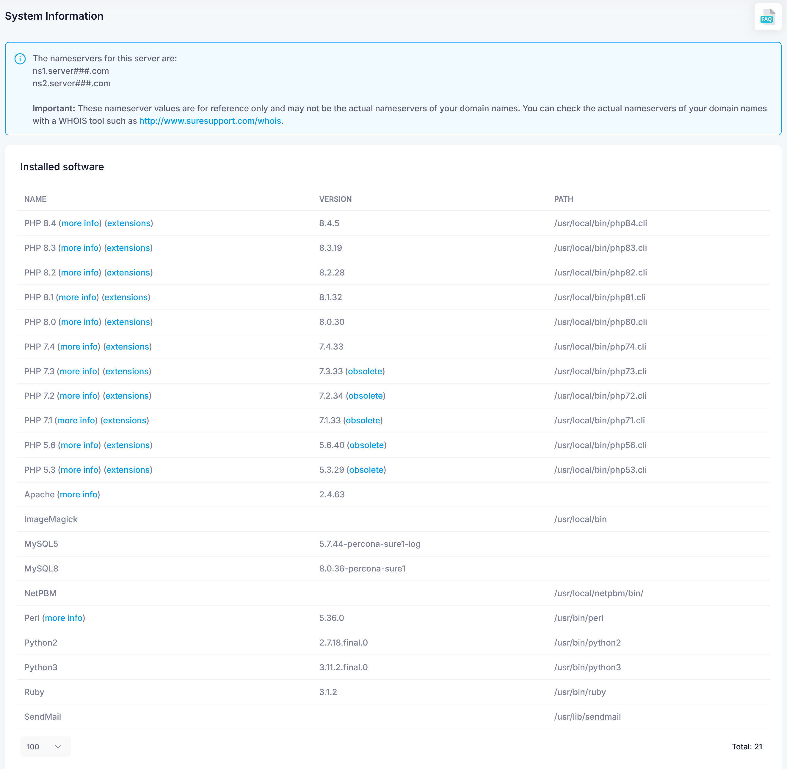 System Information