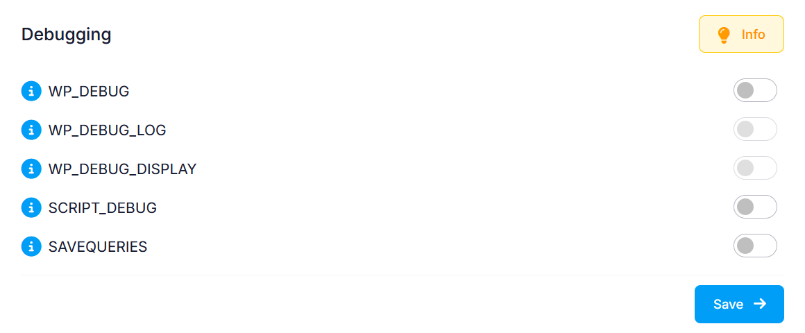 WordPress Manager Debugging