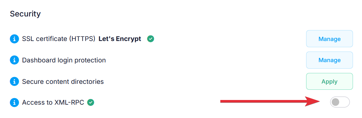 WordPress XML-RPC access