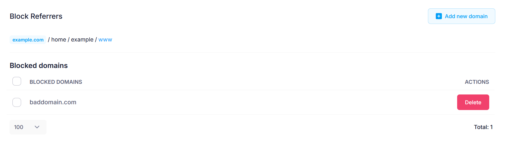 Block referrer Block referrer