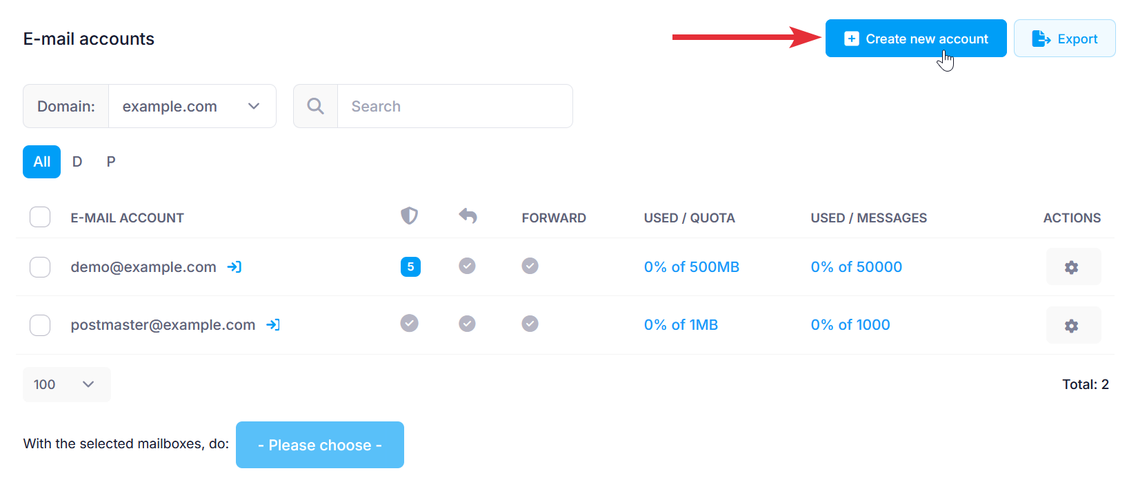 Create new account Create new account