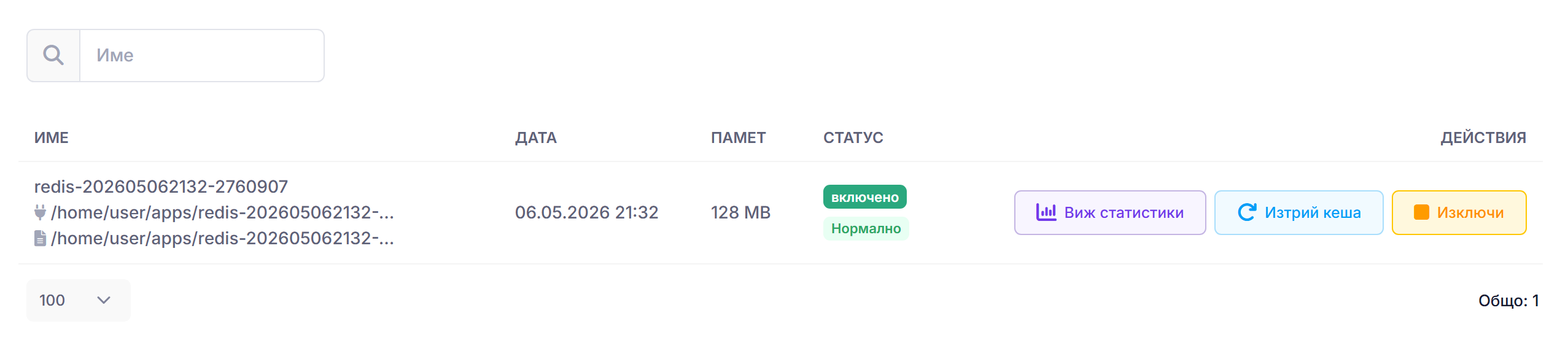 Състояние на Redis