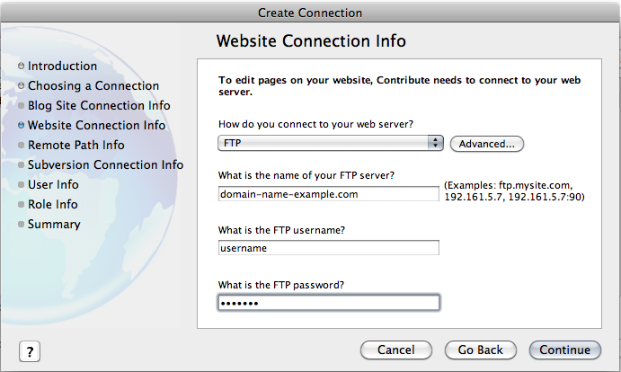 ftp server os x